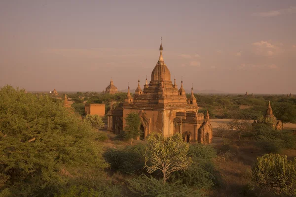 Asia Myanmar Bagan tempel pagode landschap — Stockfoto