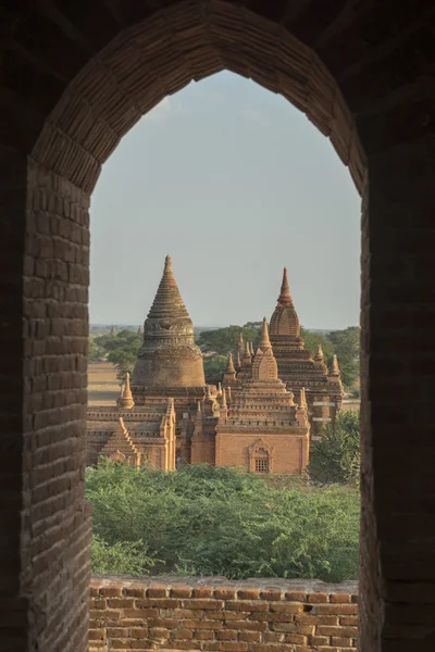Asien Myanmar Bagan templet Pagoda landskap — Stockfoto
