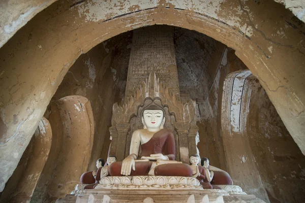 ASIA MYANMAR BAGAN TEMPLO PAGODA BUDDHA FIGURA — Foto de Stock