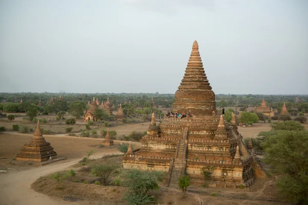 Asie Myanmar Bagan Pagoda chrámu krajina — Stock fotografie