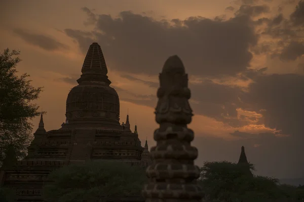 Asia Mianmar Bagan templom Pagoda táj — Stock Fotó