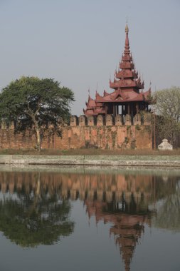 Asya Myanmar Mandalay kale duvarı