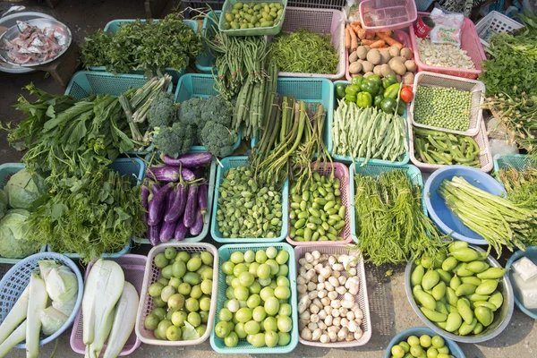 Asie Myanmar Mandalay trh Fegetable — Stock fotografie
