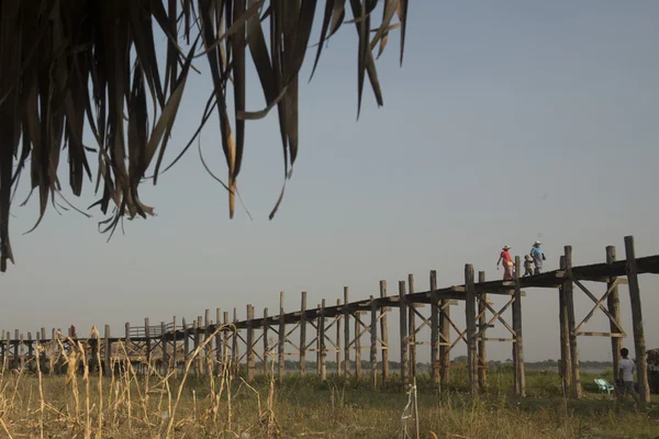 Asien Myanmar Mandalay Amarapura U Bein Bridge — Stockfoto