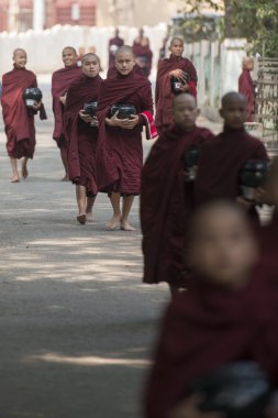 Asya Myanmar Mandalay Amarapura Maha Ganayon Kyaung Manastırı