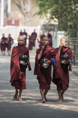 Asya Myanmar Mandalay Amarapura Maha Ganayon Kyaung Manastırı