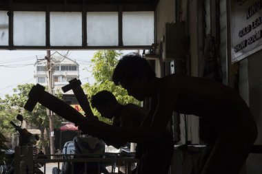 Asya Myanmar Mandalay altın Pounder