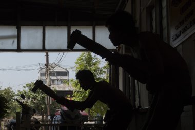 Asya Myanmar Mandalay altın Pounder