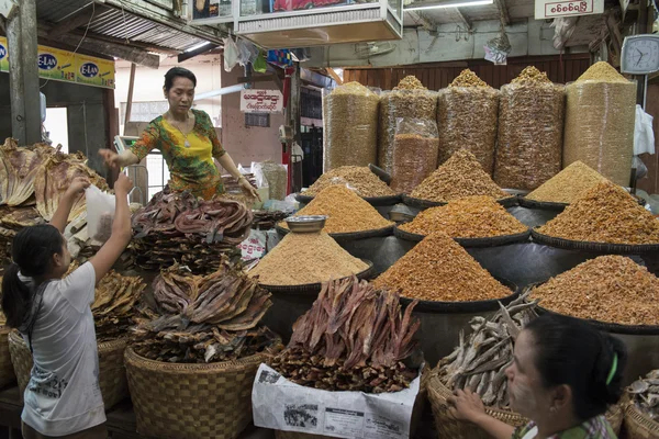 MERCADO MANDALAY MYANMAR DE ASIA — Foto de Stock