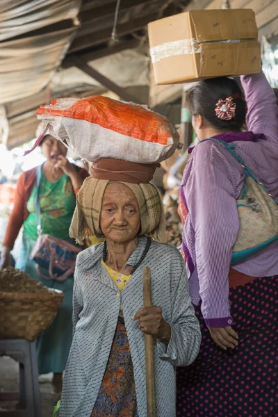 MERCADO MANDALAY MYANMAR DE ASIA — Foto de Stock