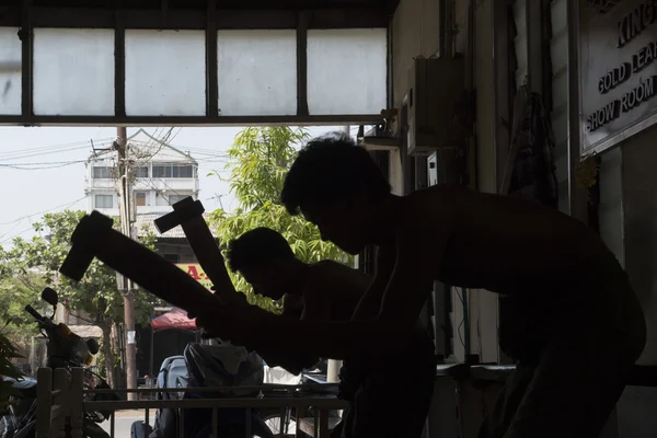 Asya Myanmar Mandalay altın Pounder