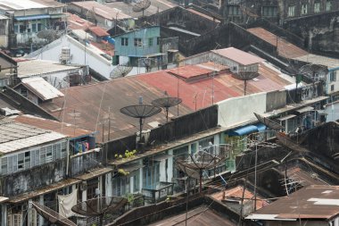 Asya Myanmar Yangon China Town şehir