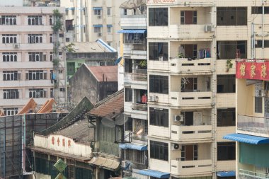 Asya Myanmar Yangon China Town şehir