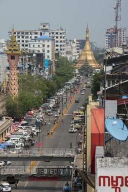 Asya Myanmar Yangon Sule Paya Pagoda