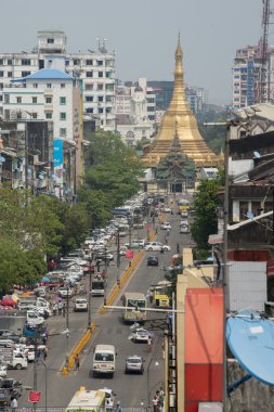 Asya Myanmar Yangon Sule Paya Pagoda