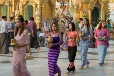 Asya Myanmar Yangon Shwedagon Pagoda