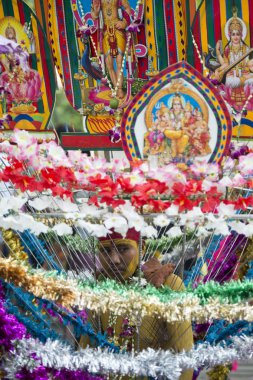 Asya Myanmar Yangon yangın yürüyüş Festivali