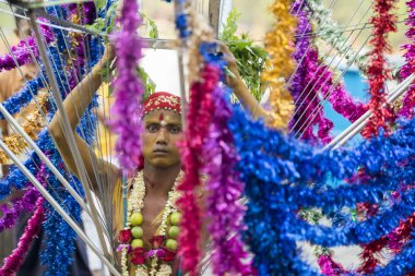 Asya Myanmar Yangon yangın yürüyüş Festivali