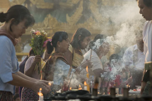 Asien Myanmar Yangon Shwedagon Pagoda — Stockfoto