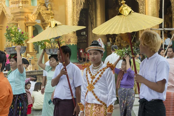 Asia Myanmar Yangon Shwedagon Pagoda —  Fotos de Stock