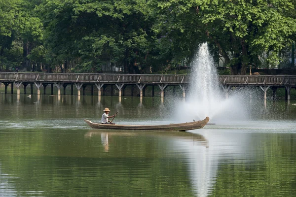 Asia Myanmar Yangon Kandawgyi Lake Park — Foto de Stock