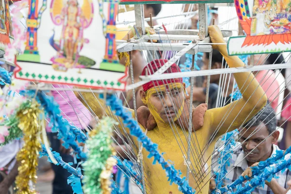 Asia Myanmar Yangon Fire spaceru Festiwal — Zdjęcie stockowe