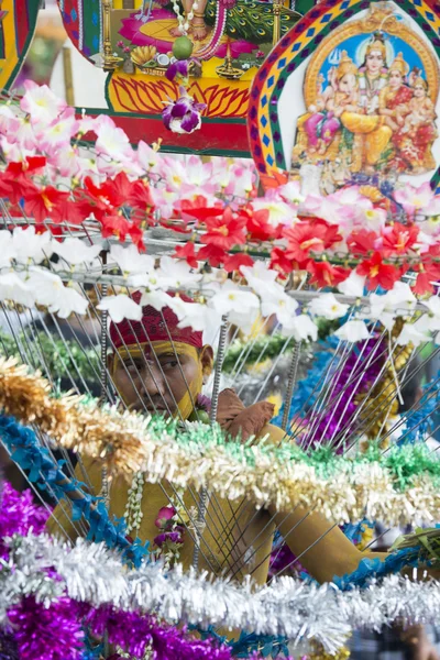 Asia Mianmar Yangon tűz séta fesztivál — Stock Fotó