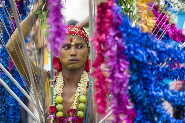 Asia Mianmar Yangon tűz séta fesztivál — Stock Fotó