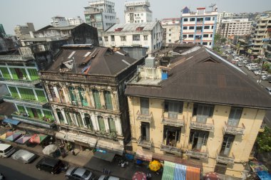 Asya Myanmar Yangon China Town şehir