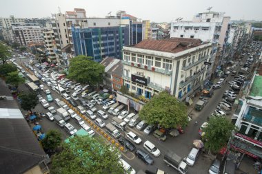 Asya Myanmar Yangon China Town şehir