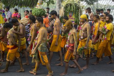 Asya Myanmar Yangon yangın yürüyüş Festivali