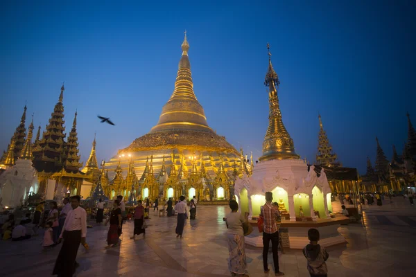 Asien Myanmar Yangon Shwedagon Pagode — Stockfoto