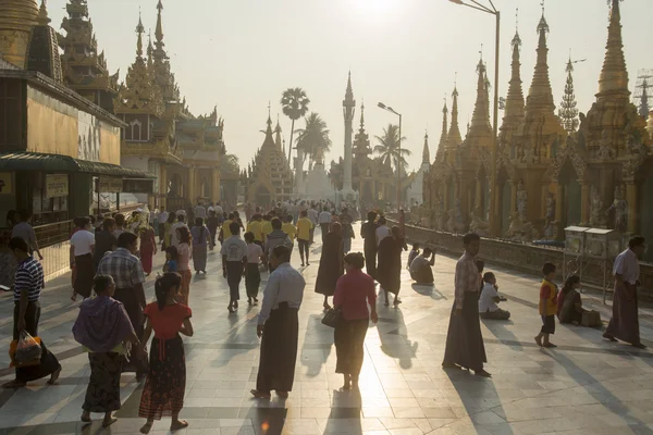 stock image ASIA MYANMAR YANGON SHWEDAGON PAGODA