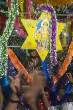 Asya Myanmar Yangon yangın yürüyüş Festivali