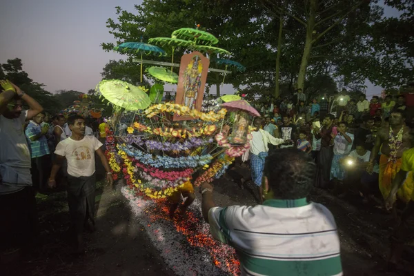 Asya Myanmar Yangon yangın yürüyüş Festivali — Stok fotoğraf