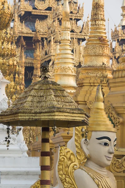 Famoso Shwedagon Paya Pagoda — Fotografia de Stock