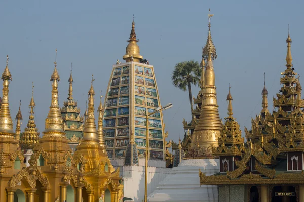 Asie Myanmar Yangon Shwedagon Pagoda — Stock fotografie