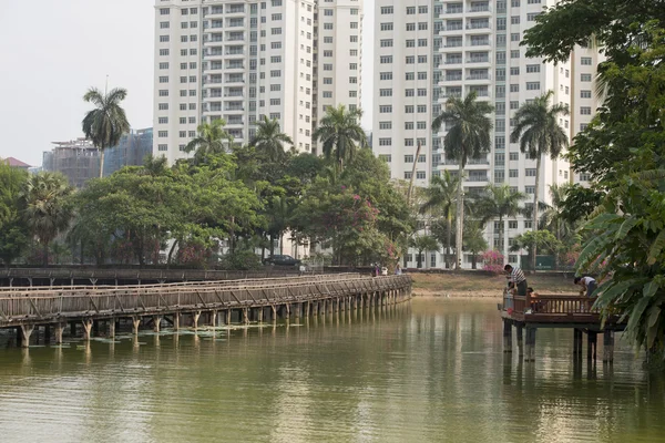 Asien Myanmar Yangon Kandawgyi Lake Park — Stockfoto