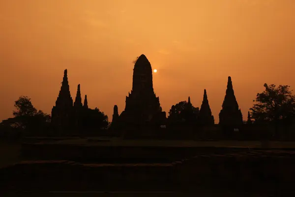 ASIA THAILAND AYUTHAYA WAT CHAI WATTANARAM — Stok fotoğraf