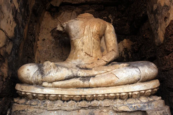 Buddha statyer på Wat Chang Lom — Stockfoto