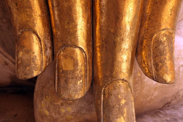 Bronzo mano della statua di Buddha — Foto Stock