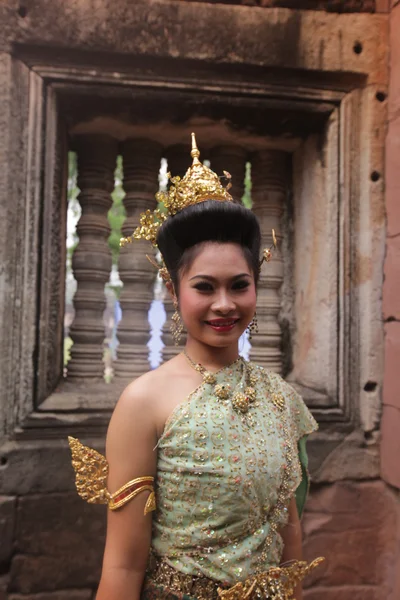 Traditional dance in town of Phimai — Stockfoto
