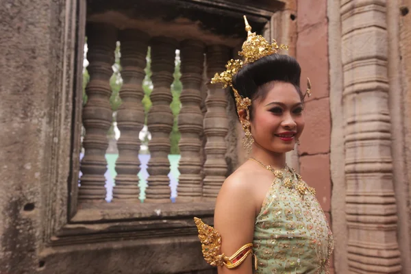 Traditional dance in town of Phimai — Stockfoto