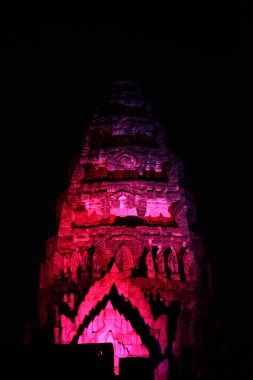 Phimai khmer Tapınağı'nda gece