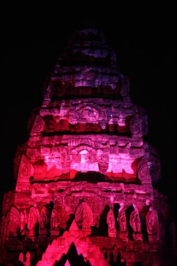 Phimai khmer Tapınağı'nda gece