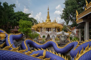 Tayland, Sa Kaeo, Kasım 12, 2025 - Tayland 'ın Sa Kaeo ilindeki Wat Mae Ya Som' un mimarisi.