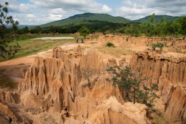 Tayland 'ın Sa Kaeo ilindeki Lalu Doğal Parkı' nda kaya oluşumları. Tayland. Sa Kaeo, 13 Kasım 2025