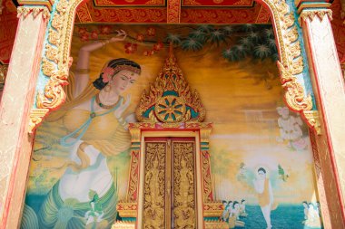 Tayland, Sa Kaeo, 14 Kasım 2025 - Wat Khok Saphan Khao Tayland 'ın Sa Kaeo ilinde Aranyaptathet' de.