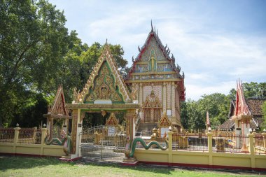 Tayland, Sa Kaeo, Kasım 14, 2025 - Wat Chana Chaisri Tayland 'ın Sa Kaeo ilindeki Aranyaptathet' de.