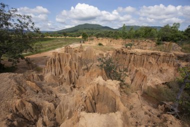 Tayland 'ın Sa Kaeo ilindeki Lalu Doğal Parkı' nda kaya oluşumları. Tayland. Sa Kaeo, 13 Kasım 2025
